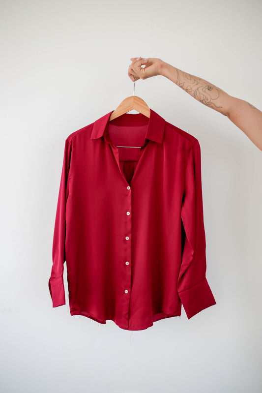 Camisa Silk Touch Roja
