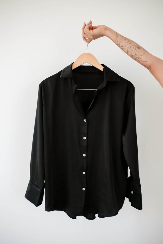 Camisa Silk Touch Negra