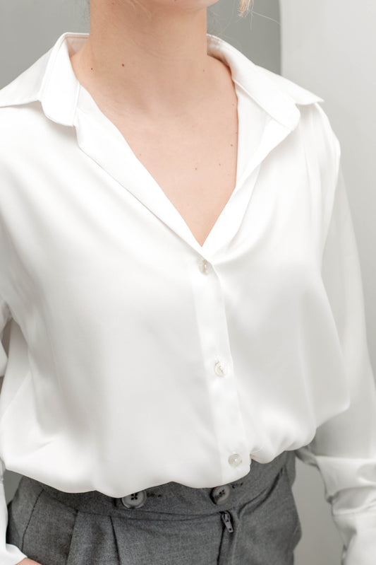 Camisa Silk Touch Blanca